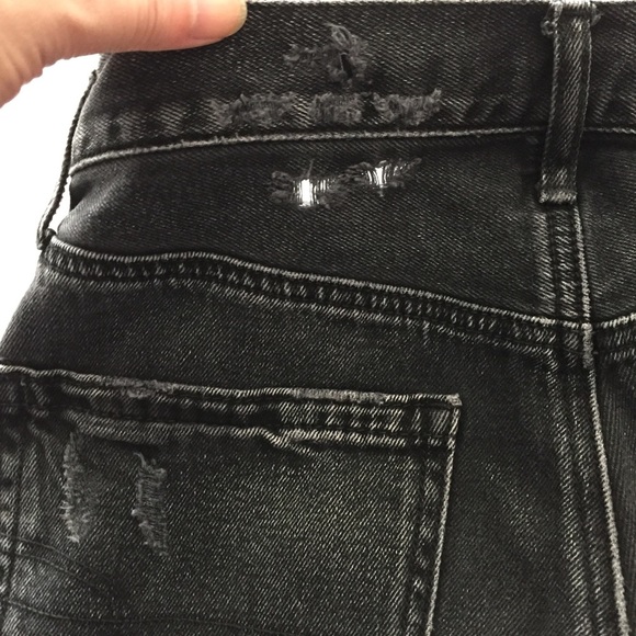 American Eagle Distressed Hi-Rise Girlfriend Jeans 4 Short - Picture 14 of 16